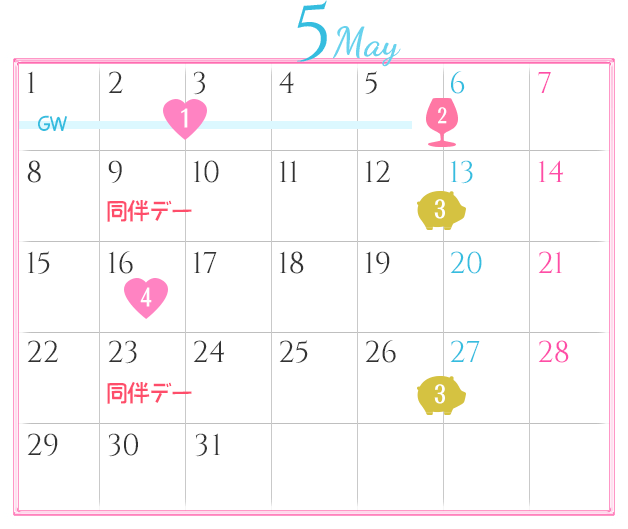 5月のイベントカレンダー